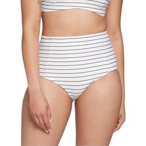 Dick's Sporting Goods Women's Stripe Blk Power Sculpt Mid Rise Swim Bottoms NWT